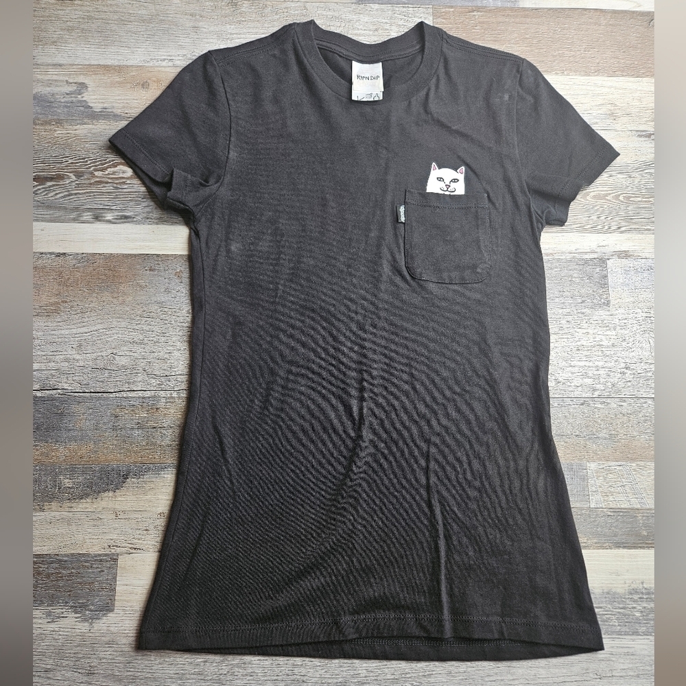 RipNDip Black tshirt XS Lord Nermal Pocket Tee